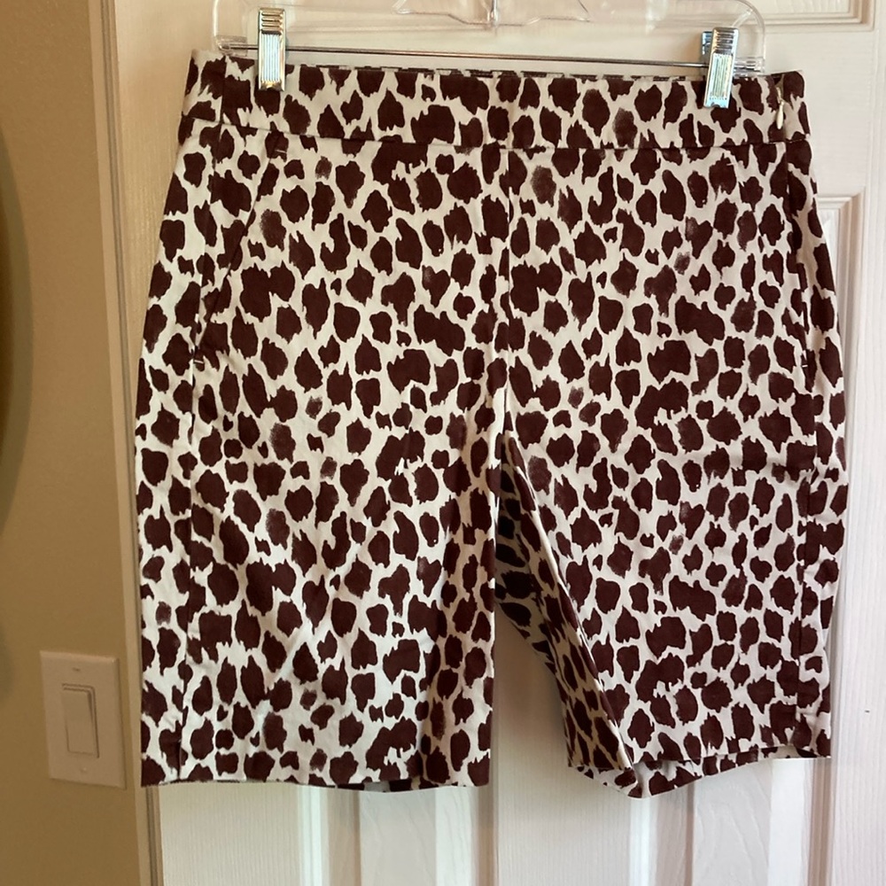 J Crew Giraffe Print Shorts